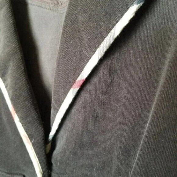 Burberry Brown Corduroy Blazer Single Breasted - Picture 7 of 14
